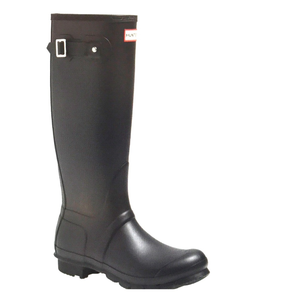Hunter original tall rain boot black matte